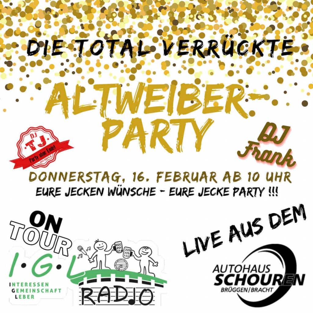 Altweiberparty im Autohaus Schouren mit IGL Radio