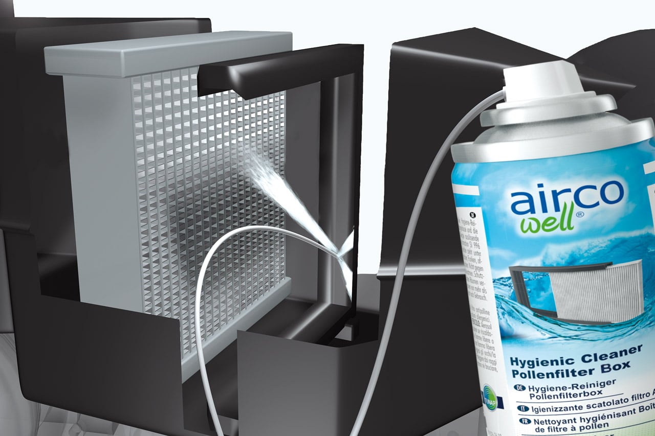 airco well Anwendung Pollenfilterbox Autohaus Schouren